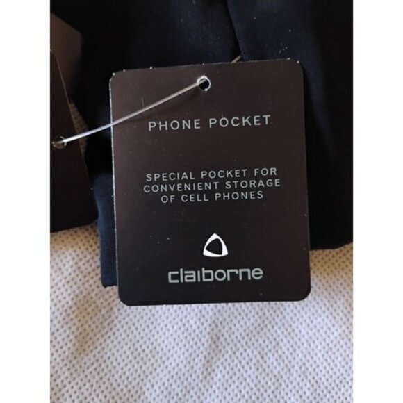 Claiborne Black Rain Coat 38S New Soho Jacket - Picture 5 of 11